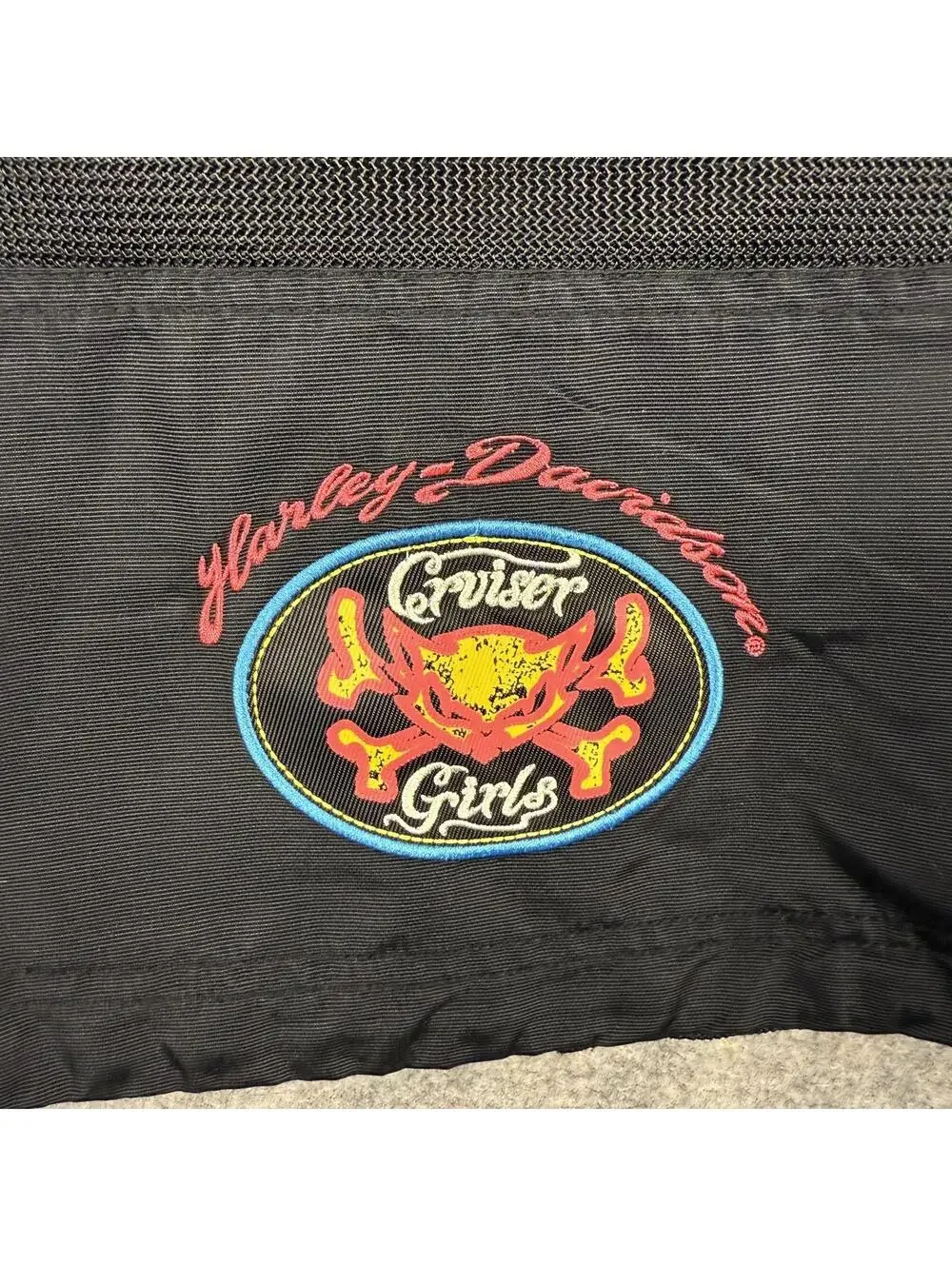 Harley Davidson Women’s Full Zip Riding Gear Jacket Black White Pink Size 1W 636